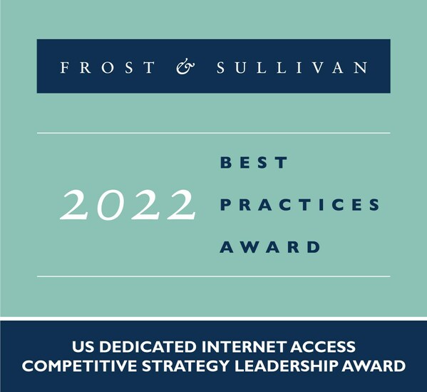 Frost & Sullivan 授予 Spectrum Enterprise 2022 年美国专用互联网接入行业竞争战略领导奖